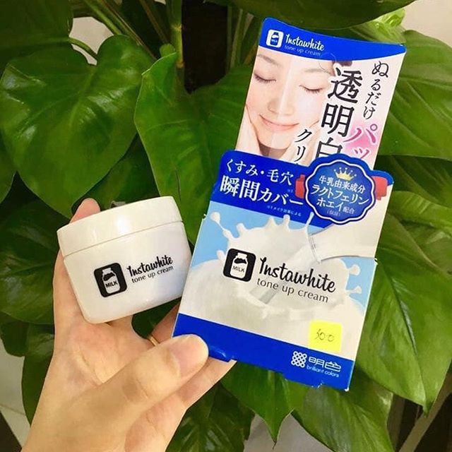 Kem Meishoku Dưỡng Trắng Và Nâng Tông Da Instawhite Tone Up Cream Nhật Bản - Hủ 50g