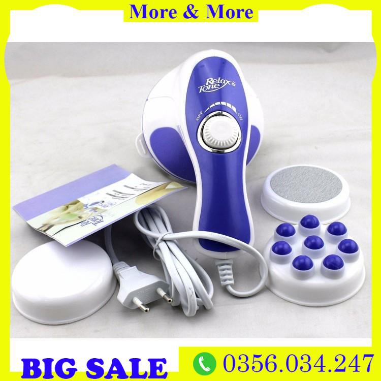 Máy massage rung cầm tay mini Relax & Spin Tone-A781 hỗ trợ giảm mỡ, giảm đau, lưu thông tuần hoàn máu