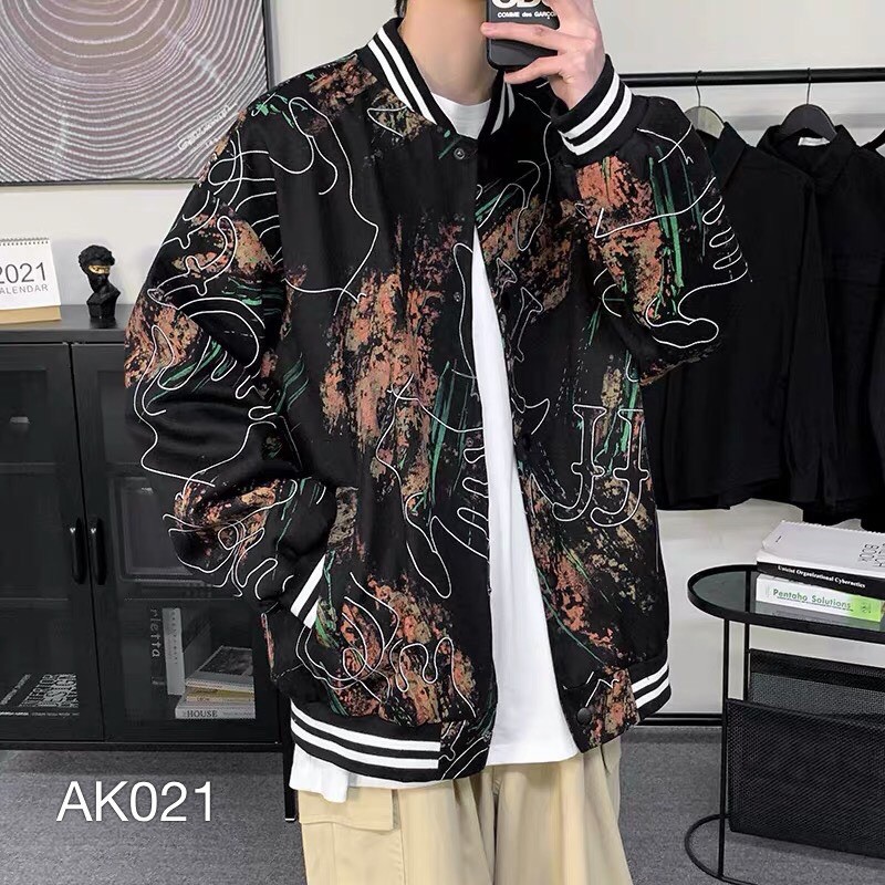 Áo khoác dù bomber VN CLO in dạng 3d - AK021