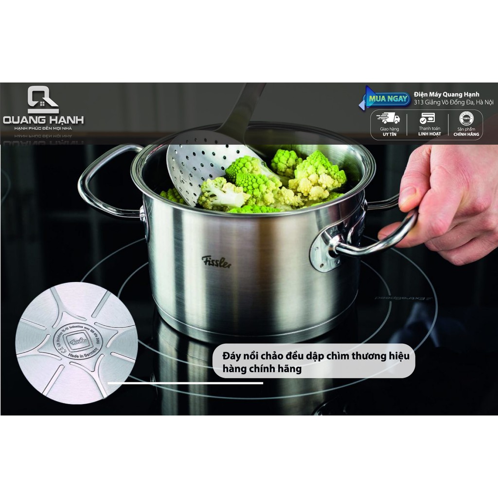 Bộ nồi FISSLER ORIGINAL PROFI VUNG INOX 4 nồi 1 quánh - Made Đức [ Hàng chính hãng]