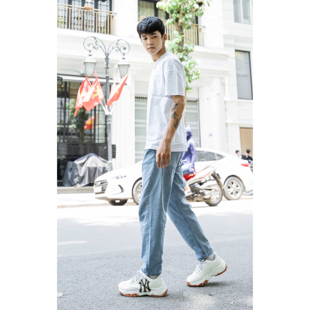 Quần jean túi hộp baggy, phom ống suông rộng nam - TUI HOP [ảnh Shop tự chụp] - HOTTREND 2023