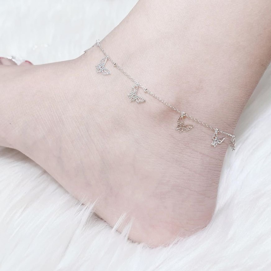 Lắc Chân Bi Chuẩn Bạc Ta 100% Cao Cấp Không Phai Màu | BigBuy360 - bigbuy360.vn