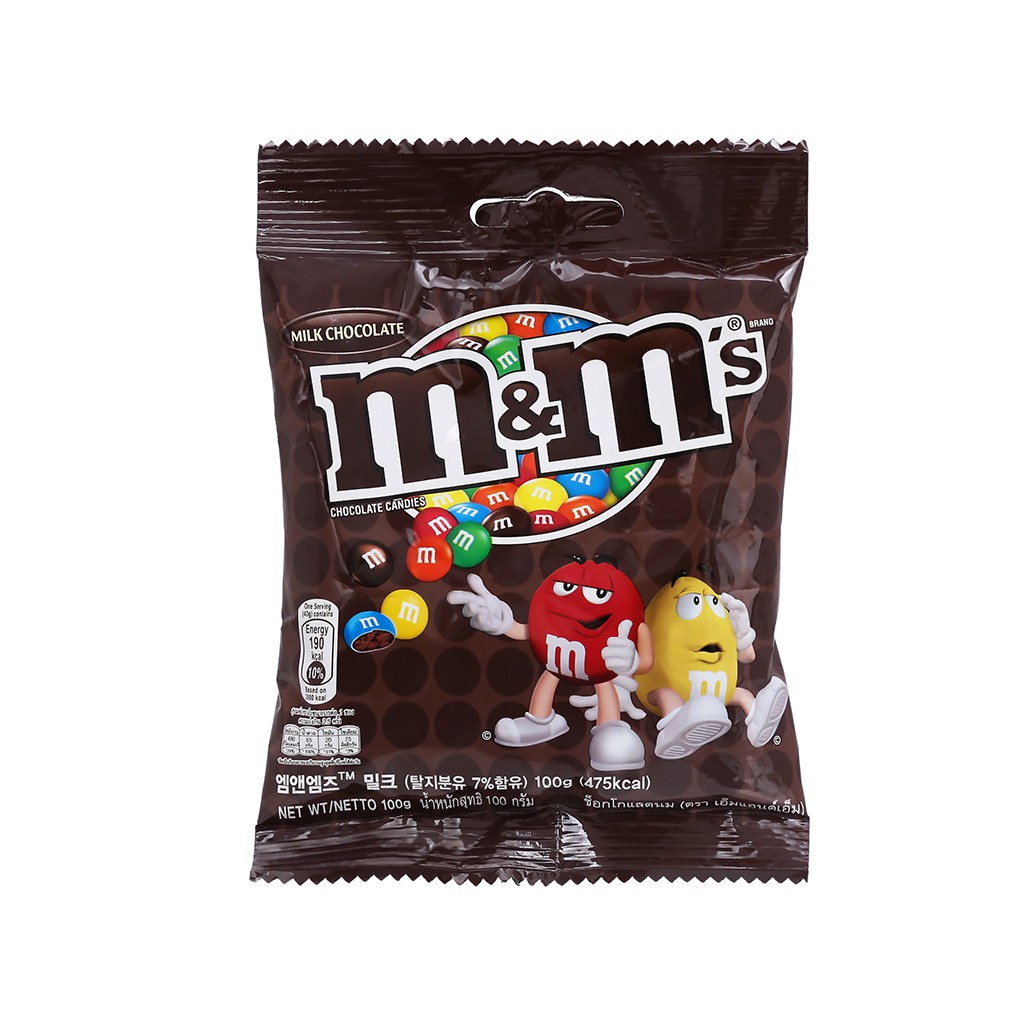 Kẹo socola sữa M&M's gói 100g