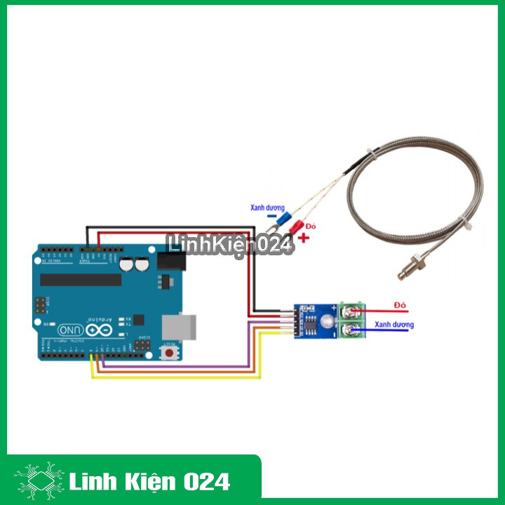Dây Can Nhiệt Loại K 2m 0-800 Độ C