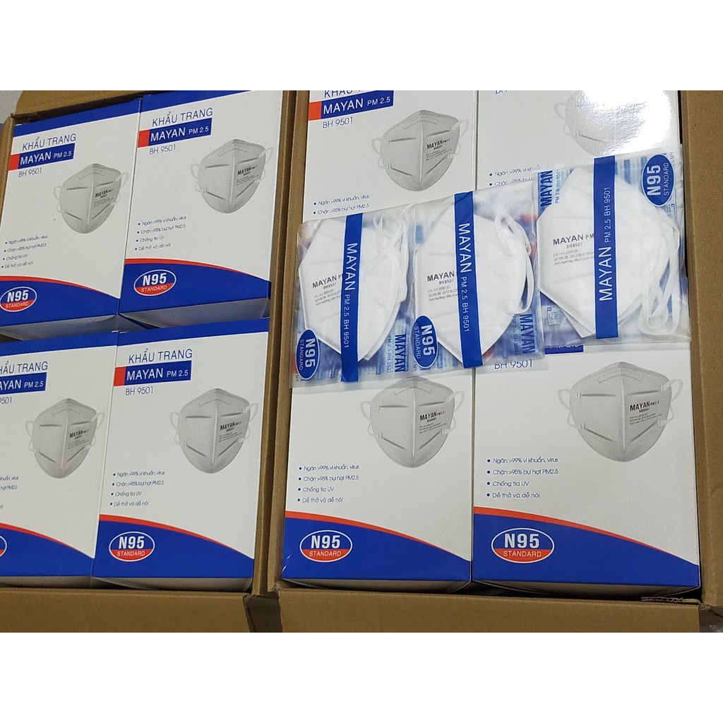 KHẨU TRANG MAYAN N95 TÚI 2 CÁI