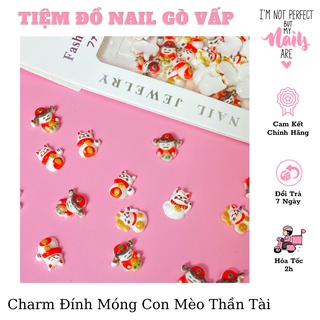 Set Charm Đính Móng Con Mèo Thần Tài