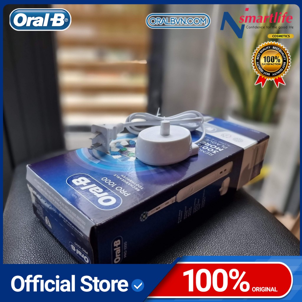 Đế sạc điện thay thế chất lượng cao cho bàn chải đánh răng điện Braun Oral B (2 chấu- sử dụng dãi điện 100V-220V)