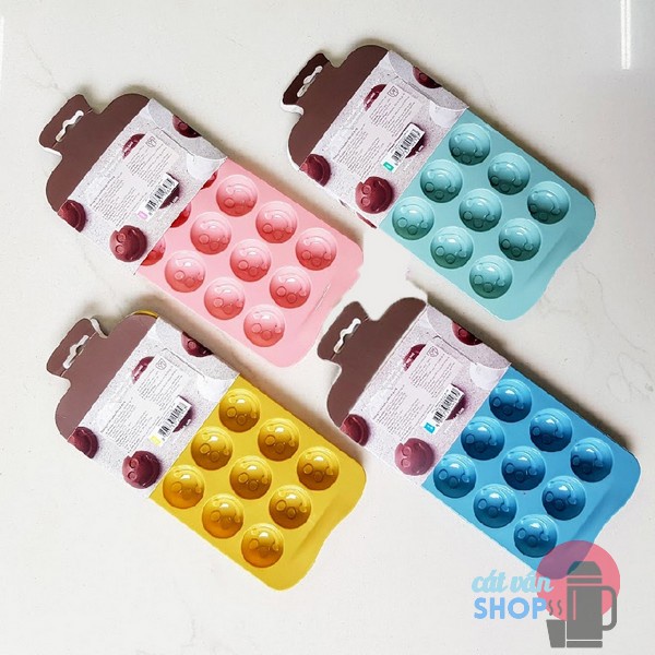 Khuôn silicone đổ rau câu khuôn đổ chocolate Lock&Lock hình mặt cười CKT222