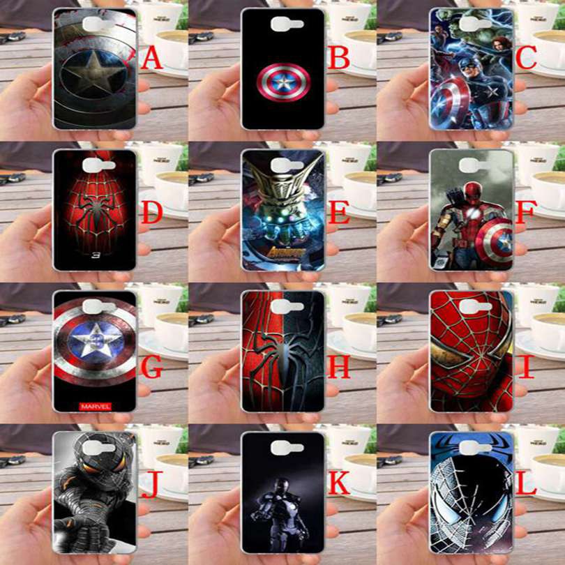 Ốp điện thoại silicon hình nhân vật siêu anh hùng Avengers dành cho Samsung Galaxy A5 2016 A510