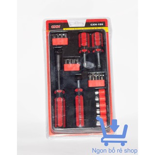 Bộ tua vít đa năng nhiều đầu vít và đầu khẩu