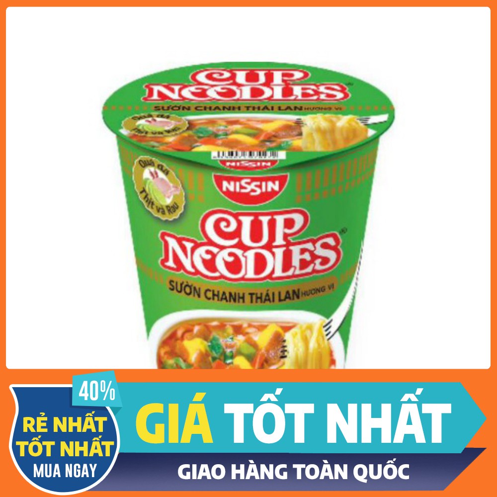 [HCM] Thùng 24 Ly Mì Cup Noodles Nissin 67g/ly đến 74g/ly nhập khẩu Thái Lan - Giảm Giá Mùa Dịch