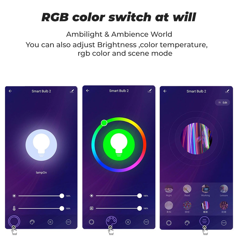 Bóng Đèn Thông Minh SMATRUL 9W WiFi Tương Thích Với Google Alexa Và Ứng Dụng Tuya Smart Có 16 Triệu Màu | BigBuy360 - bigbuy360.vn