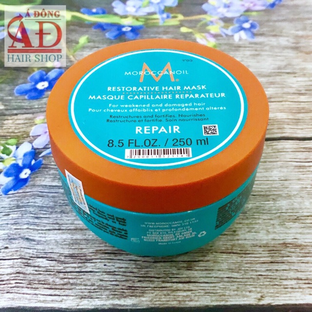 [Chính hãng] [NEW] MẶT NẠ Ủ TÓC MOROCCANOIL REPAIR MASK RESTORE CHÍNH HÃNG ISRAEL 250ml