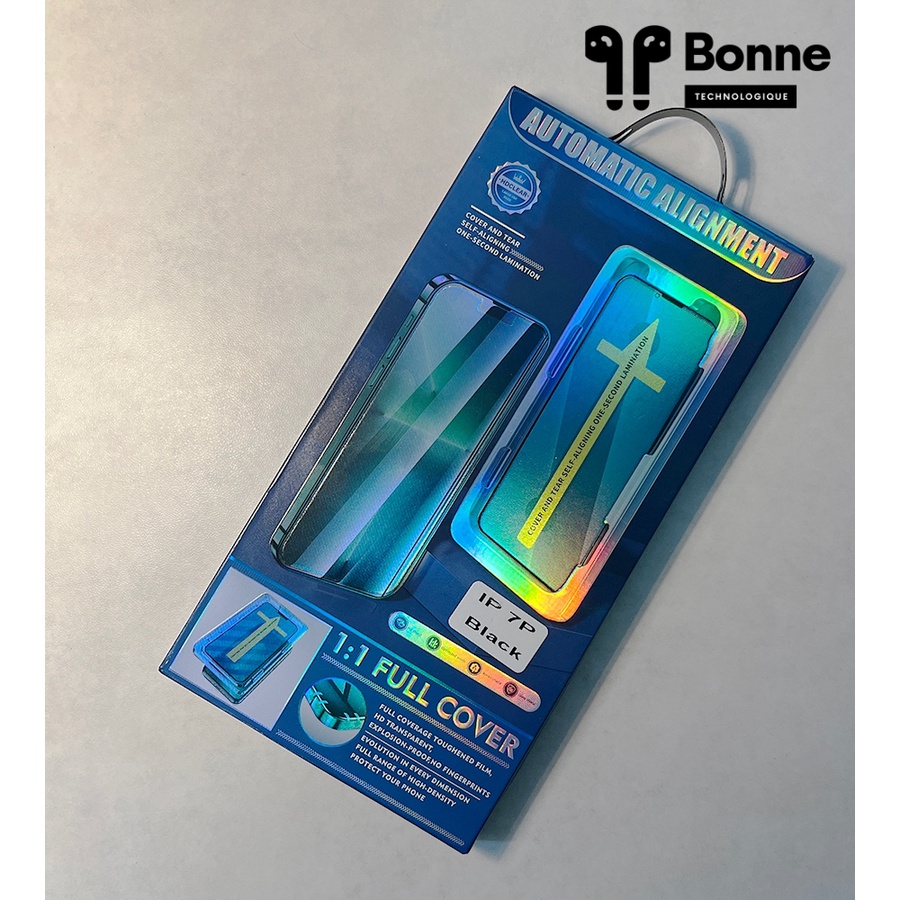 Kính Cường Lực Tự Dán Blue Arrow thế hệ mới cho iPhone, Khung Tự Động Dán, Chống Bụi, Có Màng Bảo Vệ Loa