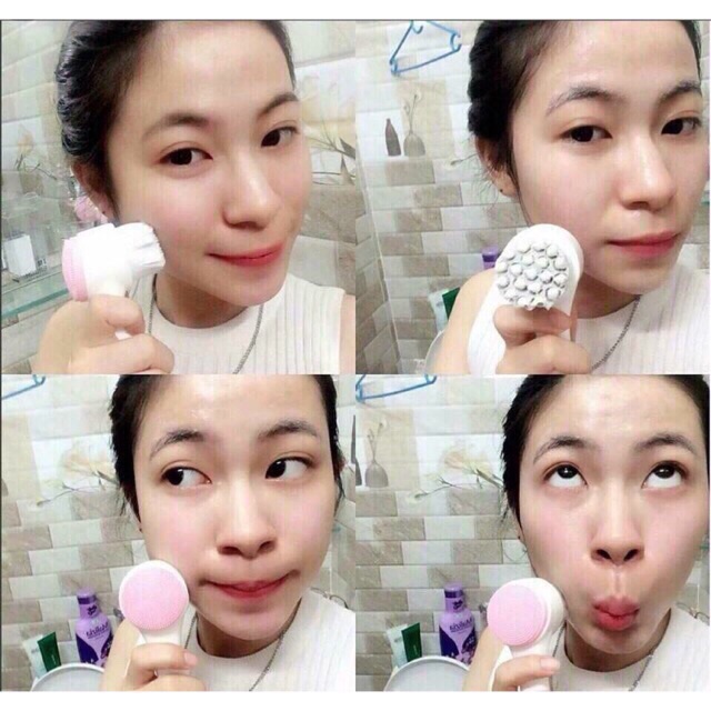 Cọ Rửa Mặt Massage 2 Đầu Màu Hồng (K7) | BigBuy360 - bigbuy360.vn