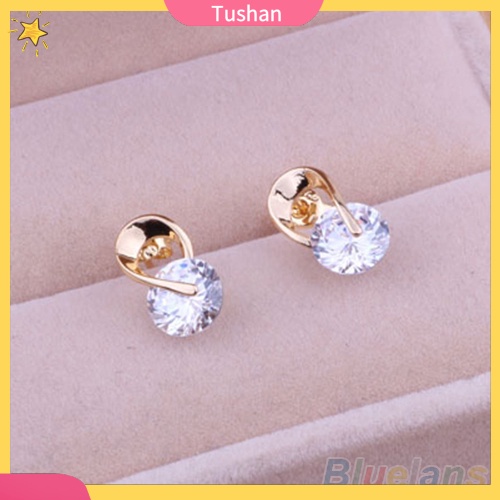 Đôi khuyên tai đính đá xinh xắn cho nữ