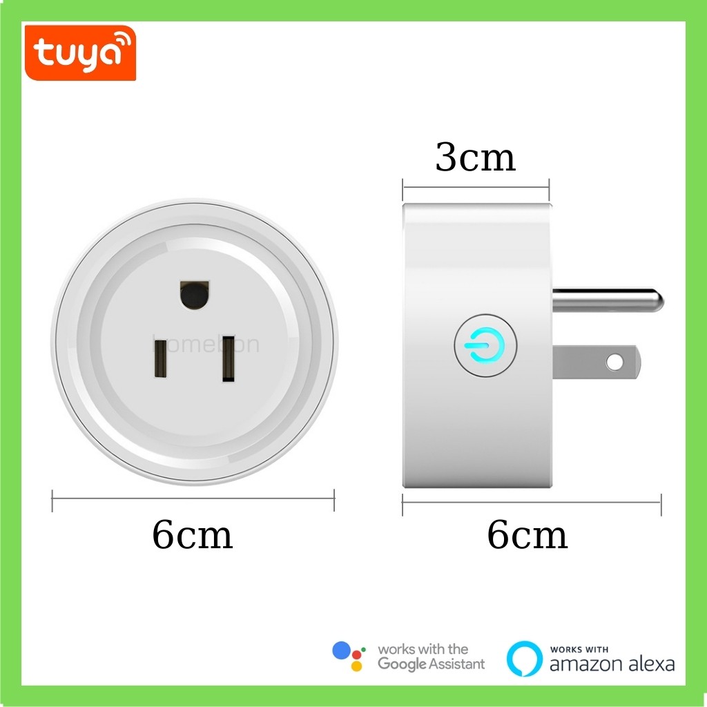 Ổ cắm Wifi thông minh TUYA Smart life US 10A điều khiển từ xa