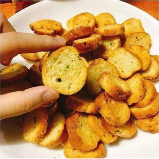 Bánh Mì Sấy Bơ Tỏi Hàn Quốc garlic Snack - BỊC 120gr - ĂN VẶT SIÊU NGON