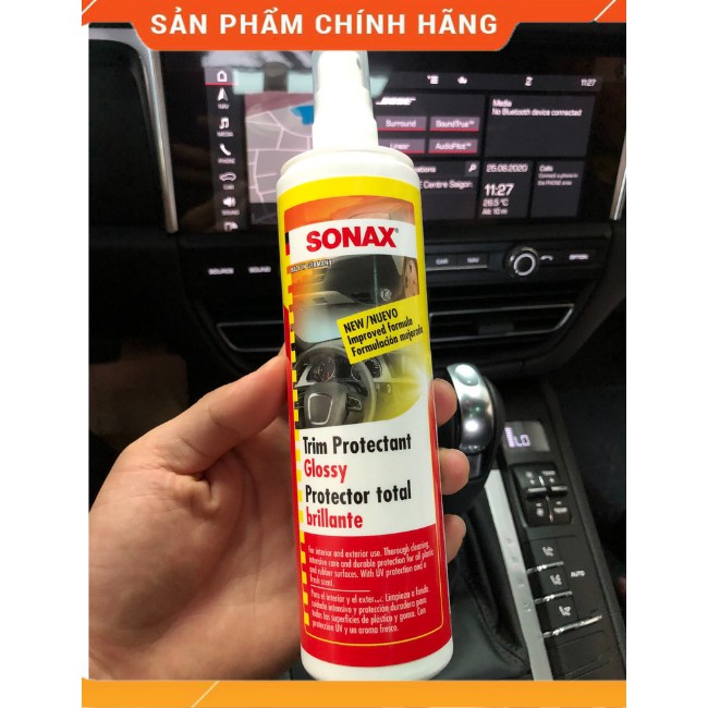 Chai Xịt Bảo Dưỡng Nhựa⚡ 𝐅𝐑𝐄𝐄 𝐒𝐇𝐈𝐏⚡ Cao Su, Làm Sạch Nhựa,Tạo Độ Bóng ....Sonax Trim Protectant Glossy  380041