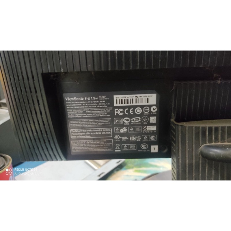 Linh kiện màn hình Viewsonic VA1716W-4