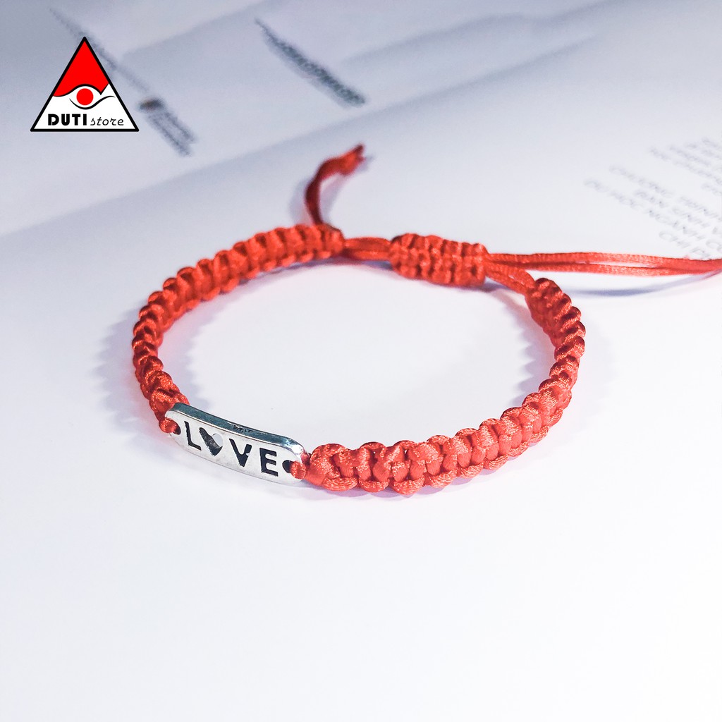 Vòng tay cặp đôi Love tim DutiOS VLT001 kiểu rút