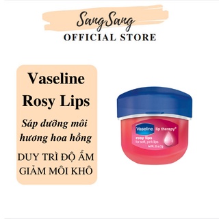 VASELINE Rosy Lips 7g- Son dưỡng môi Vaseline cấp ẩm mềm mịn môi hương hoa hồng Mỹ