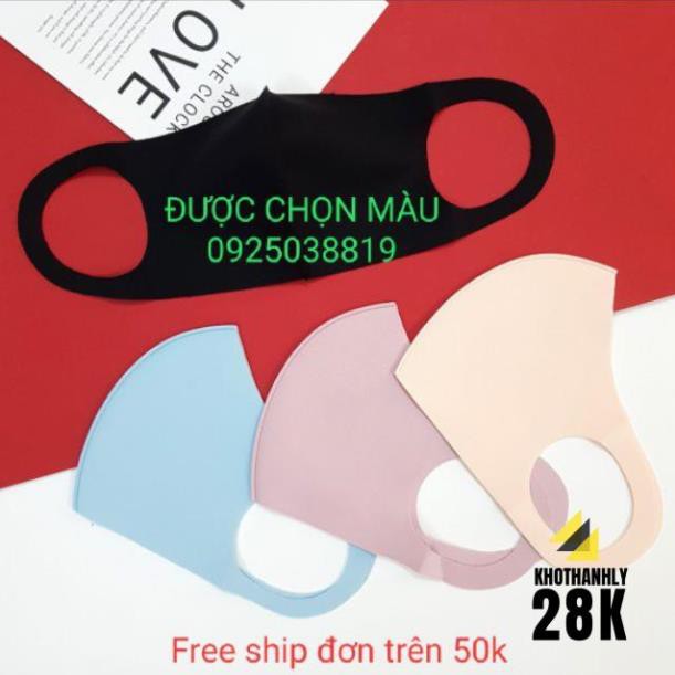 [HÀNG CHUẨN ĐẸP]Khẩu trang su 3D có hình thật