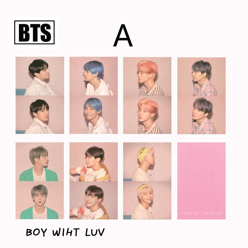 Bộ 7 thẻ hình nhóm BTS xinh xắn