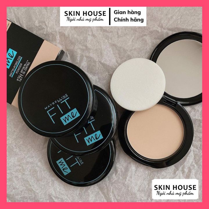 Phấn phủ Maybelline Fit Me - Phấn Nền Fit Me Maybelline New York Compact Powder Kiềm Dầu Chống Nắng 12H SPF28 PA+++  6g