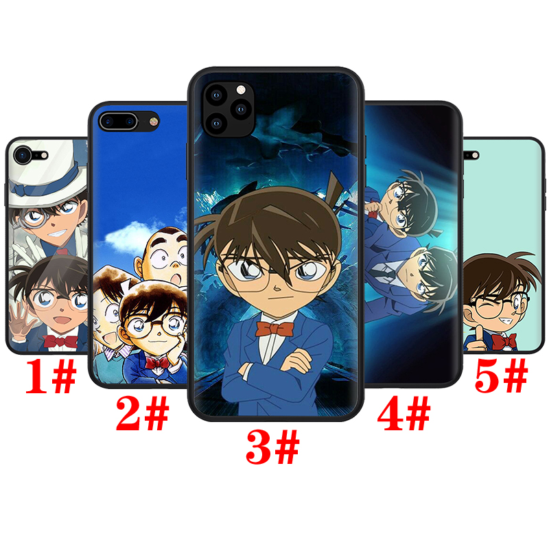 Ốp điện thoại silicone mềm TPU hình Conan W80 cho iPhone 8 7 6S 6 Plus 5 5S SE 2016 2020