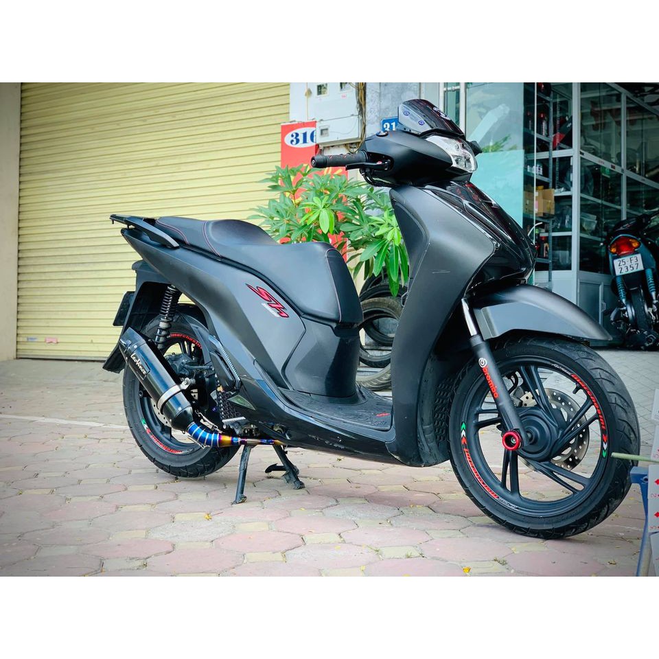 Cổ pô titan Sh 125, 150, 160, 350i  AB 125, 150, 160 , Vario 125, 150, 160
