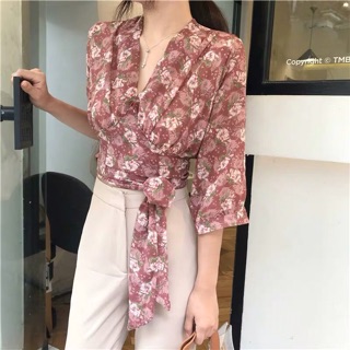 Áo ctoptop buộc vạt