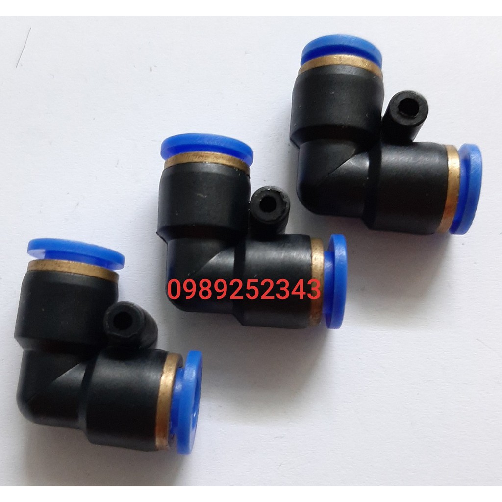 Nối ống co góc 2 đầu PV  4mm, 6mm, 8mm, 10mm, 12mm (Hiệu SUNCOS)