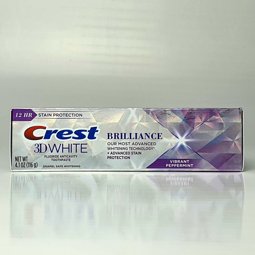 [Hàng Mỹ] Kem Đánh Răng Bán Chạy Crest 3D Briliance 116gr (mẫu có thể khác theo đợt)