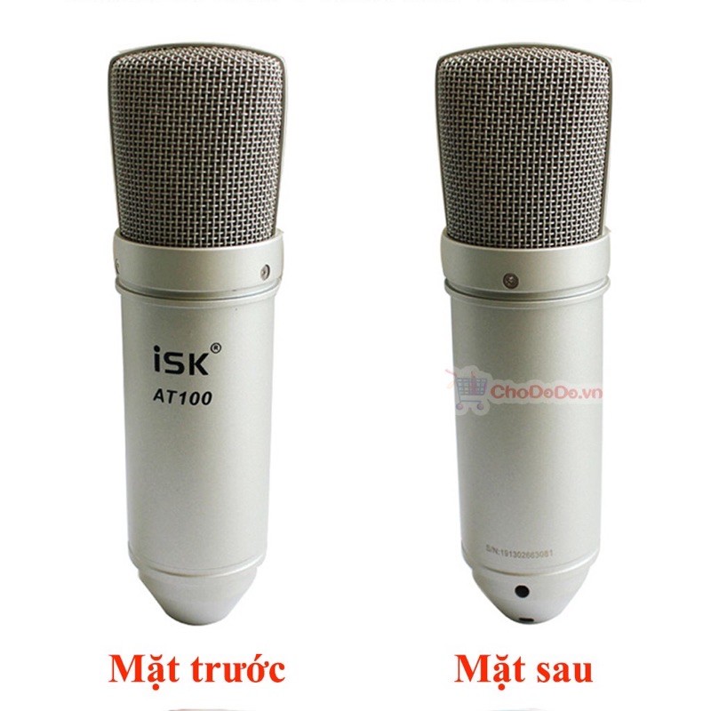 Mic ISK AT100 loại 1 chính hãng hàng siêu chất lượng Mic thu âm ISK AT100 Hoa Vinh bảo hành 6 tháng