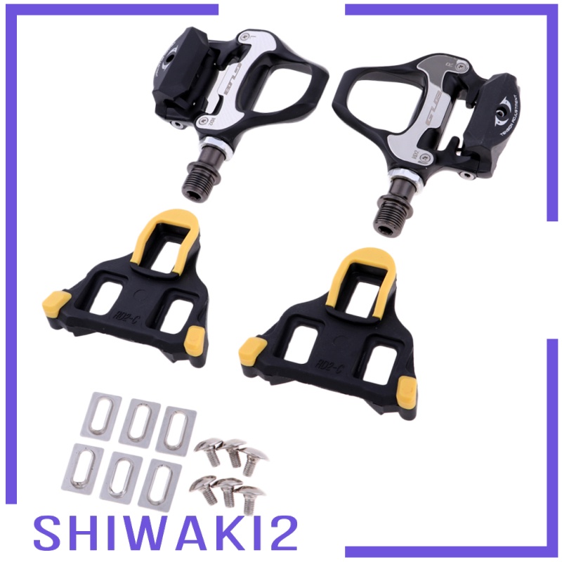 [SHIWAKI2]Road Bike Self-Locking  RD2 Pedals Clipless Racing Bicycle Pedal with Cleats