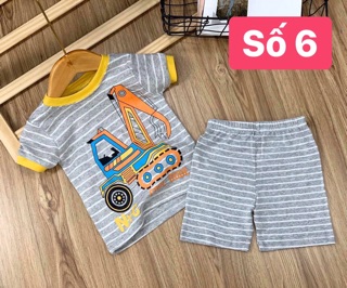 Bộ thun bozip bé trai size 8-22kg