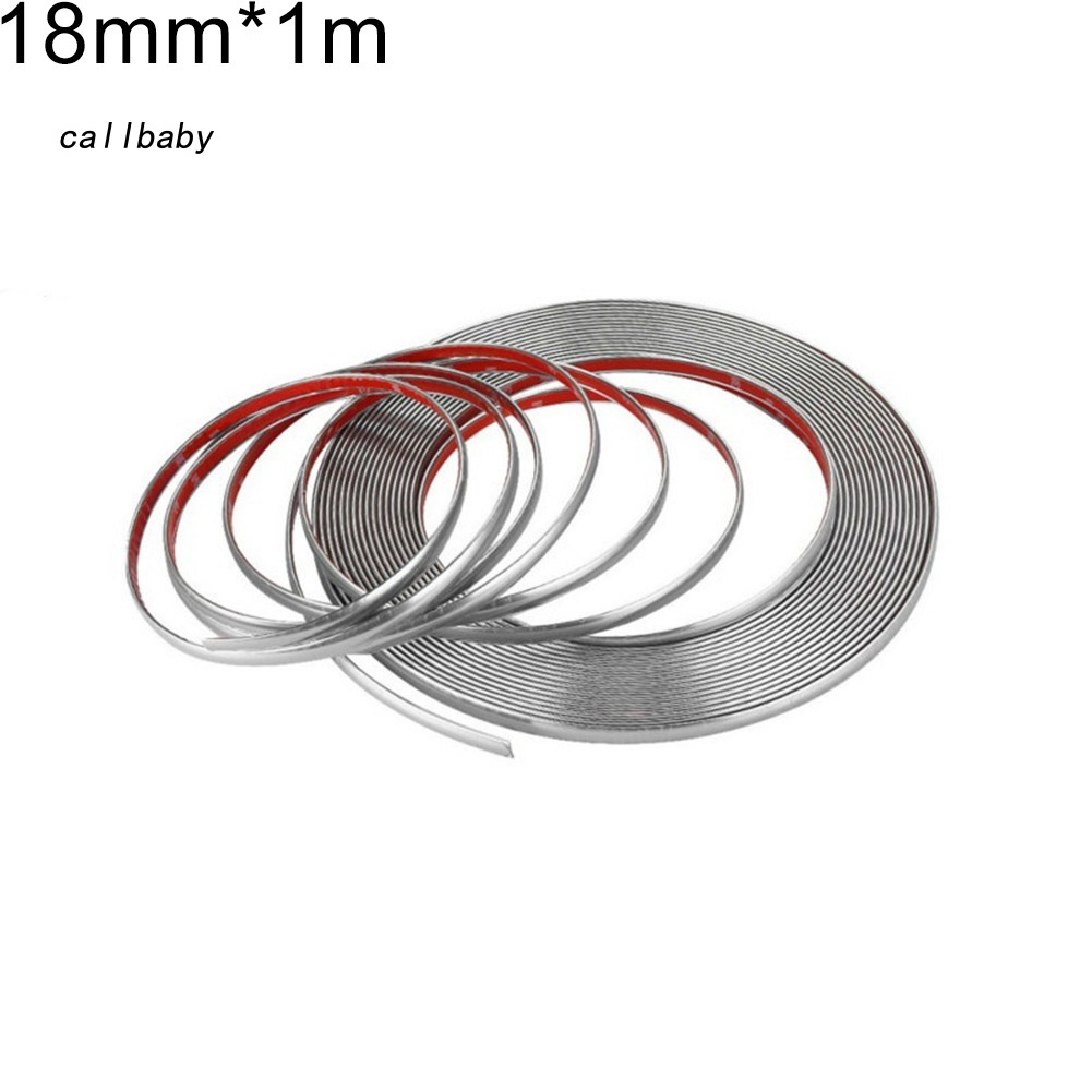 Dây Viền Trang Trí Xe Hơi Bằng Chrome 6mm 15mm 18mm 22mm