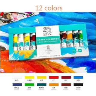 Sét Bột Vẽ Cọ Bản Newton 12 Màu