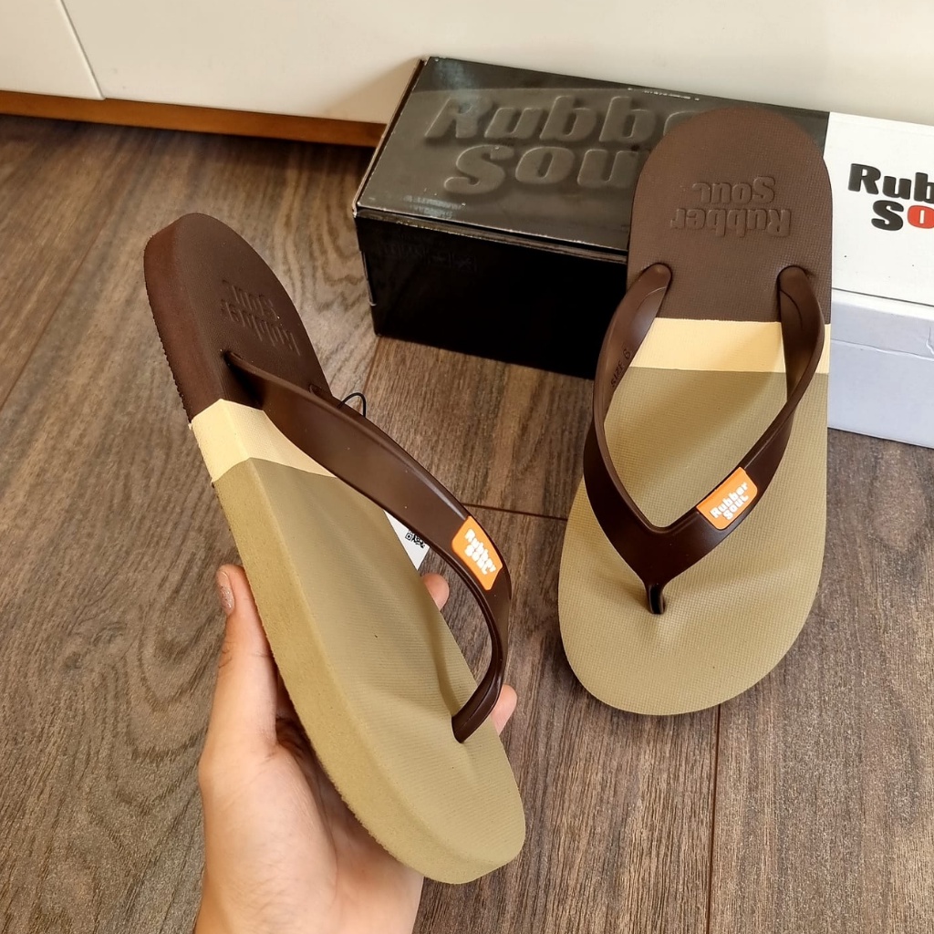 Dép Thái Lan nam cao su dẻo, siêu nhẹ RUBBER SOUL - BALANCE TRI COLOR