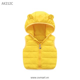 AK212-Áo Phao 3 Lỗ Tai Gấu