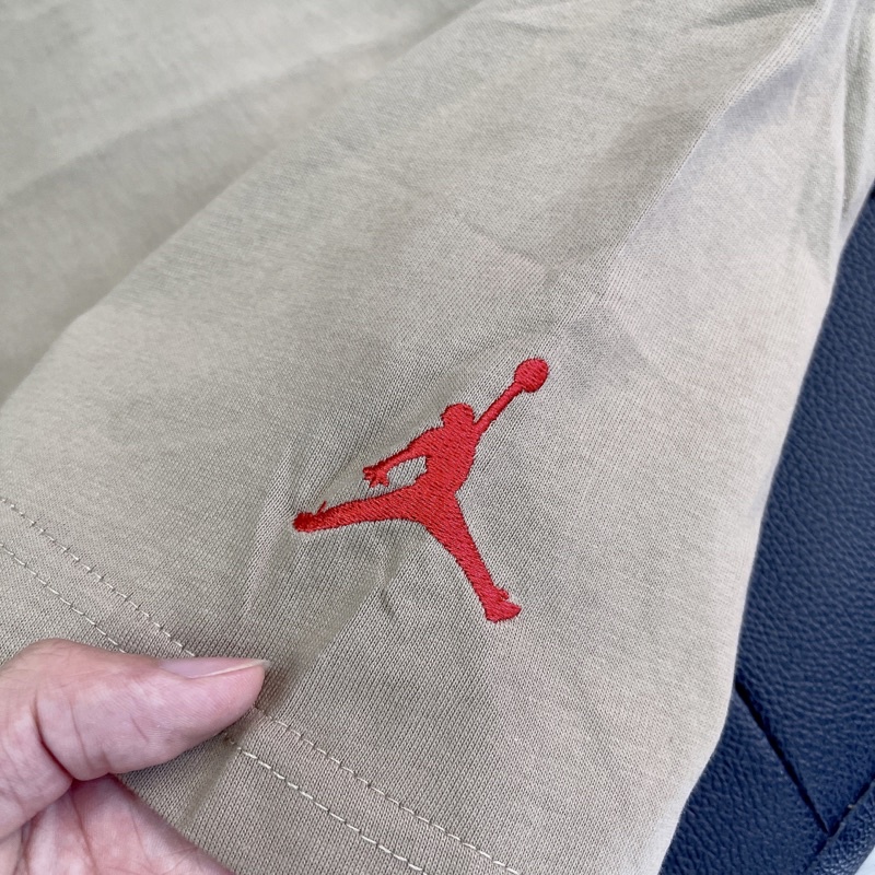 ⚡️ - Áo Tee Travis Scott Cactus Jack x Jordan T-Shirt Khaki/Desert, áo thun Travis Scott Jordan 6
