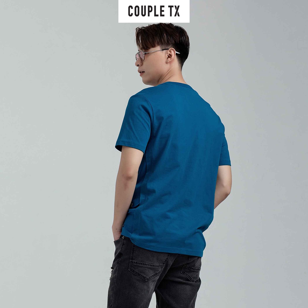 Áo Thun Nam Couple TX Phối Dù Túi Sườn MTS 1165