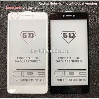 Kính cường lực Full màn 9D dành cho Xiaomi Redmi Note 4X