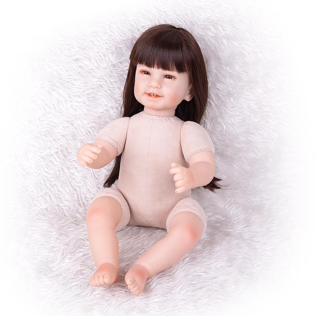 Búp Bê  Tái Sinh Mắt Tít Có Răng NPK KEIUMI Collection 22 inch  55 cm Reborn Vinyl Doll