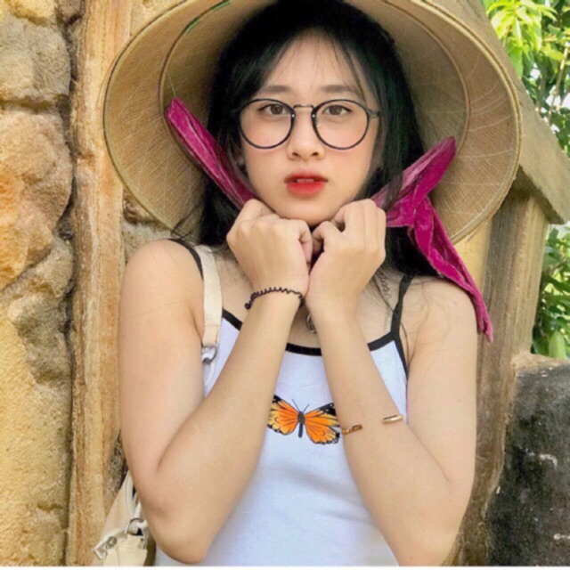 Gọng Kính Không Độ, Kính Giả Cận mã 066 Dáng Bầu Chất Liệu Nhựa Dẻo Hàn Quốc, Nhận Cắt tròng Cận