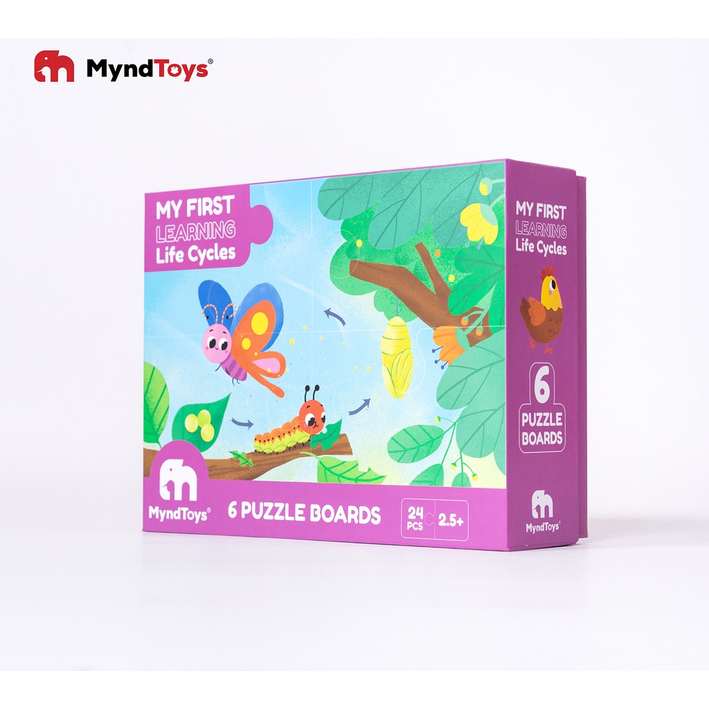 Đồ Chơi Xếp Hình My First Learning Life Cycles 24 Cards Tìm Hiểu Vòng Đời Của Động Vật Thực Vật Con Người -BỐ KHỦNG LONG