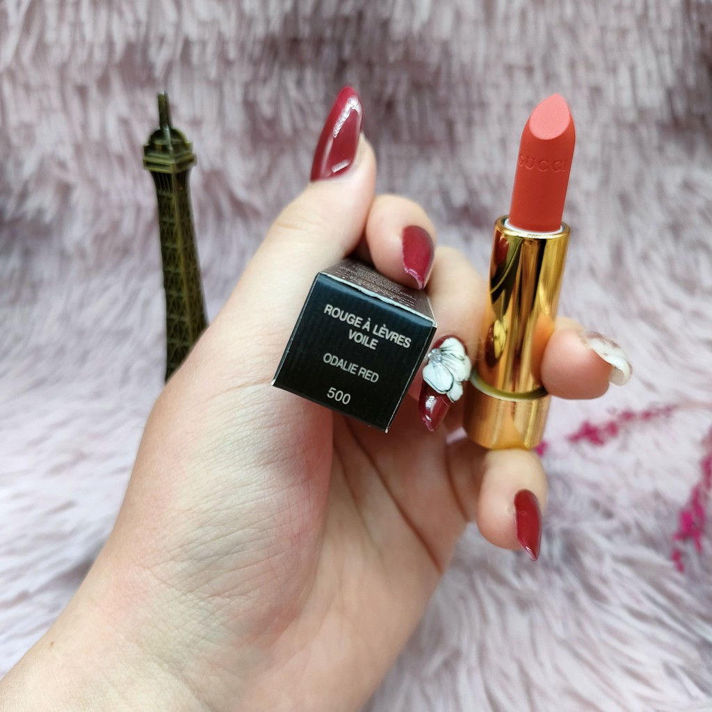 Son Gucci Rouge À Lèvres Voile Vỏ Hoa mini 1.3g Cao Cấp Đủ Tone Hot Hit Bền Màu Không Trôi | BigBuy360 - bigbuy360.vn