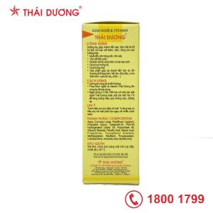 Sao Thái Dương_KEM NGHỆ & VITAMIN THÁI DƯƠNG