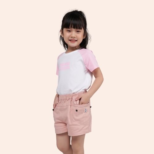 Áo thun trơn cho bé YODY phông tay ngắn, in chữ,  vải cotton co giãn, thoáng mát, mềm mịn TSK5181